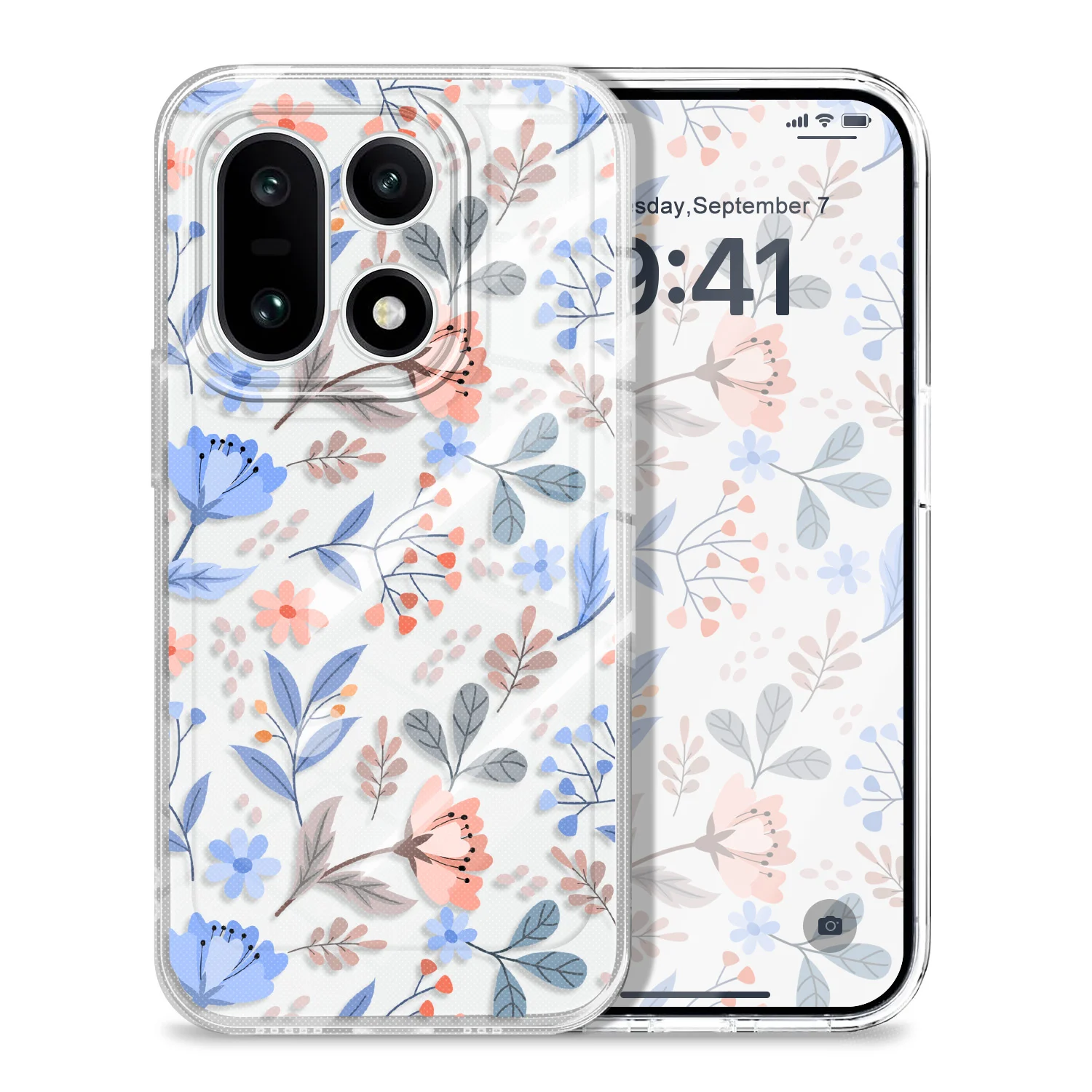 Orchid Leaves Transparent Soft TPU Phone Case