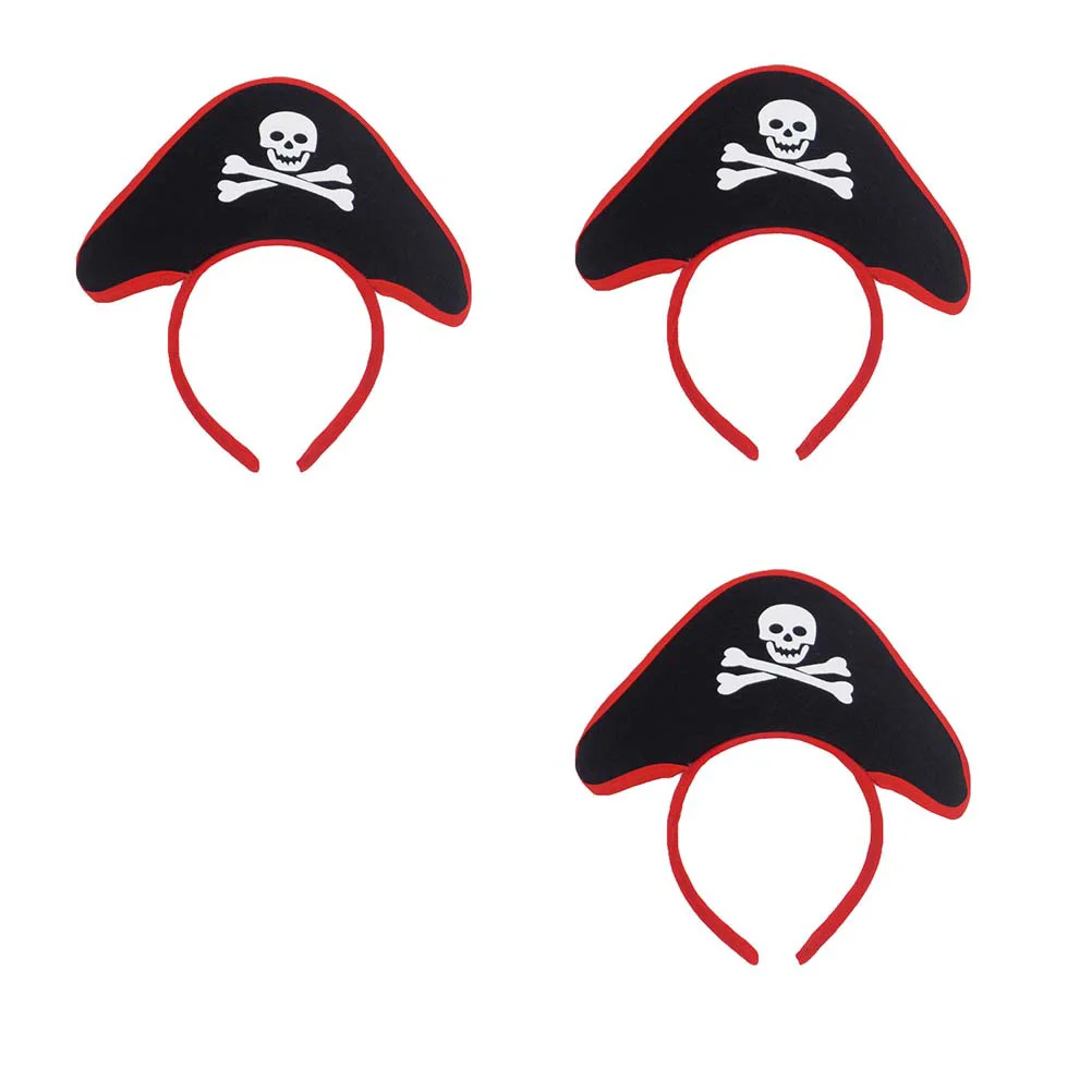 

4pcs Pirate Headband Hat Cap Hairband Hair Hoops Masquerade Costume Accessories for Child Boy Girl Dress