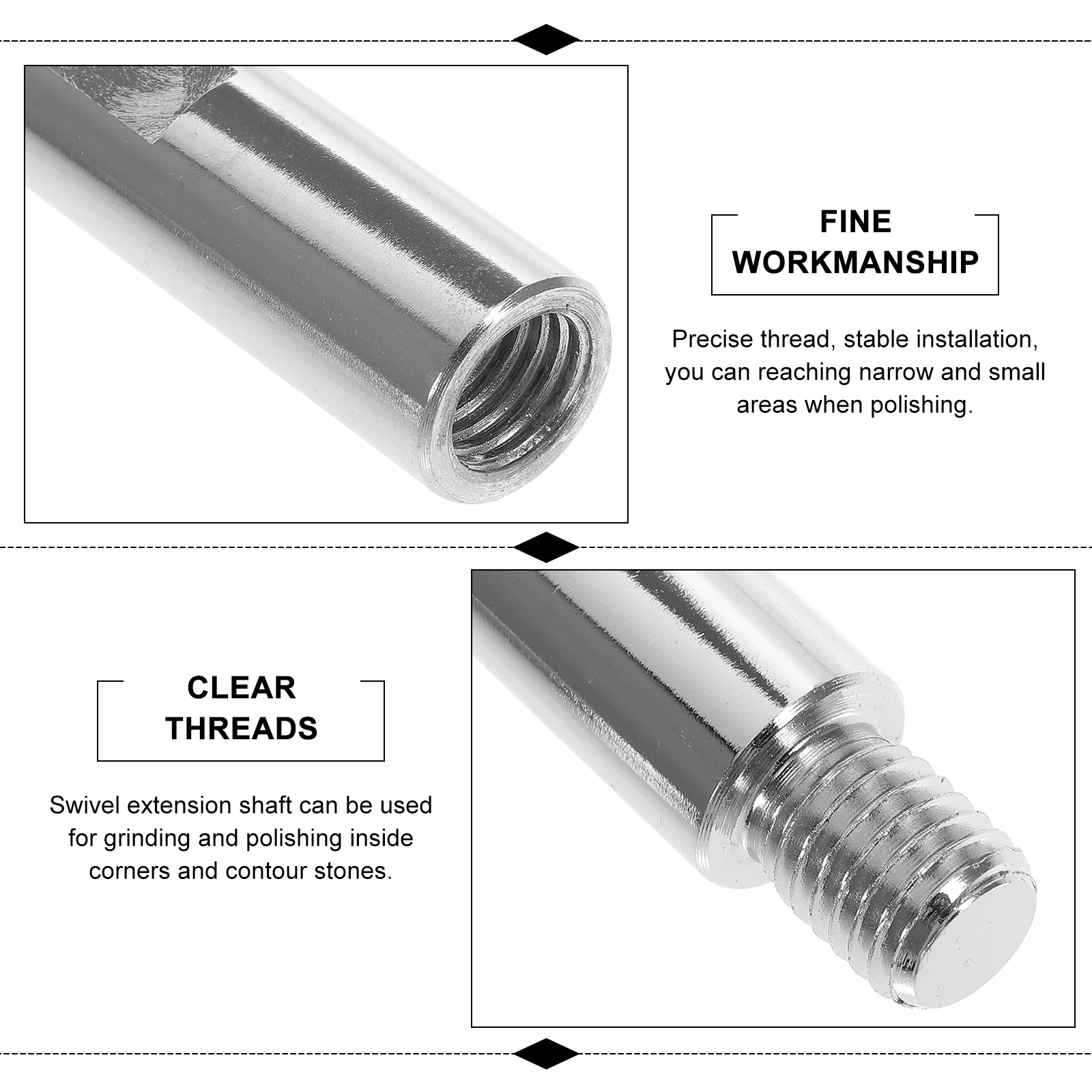 Angle Grinder Extension Rod Connecting Lengthen for Polisher Rotary Shaft Tool Accessories