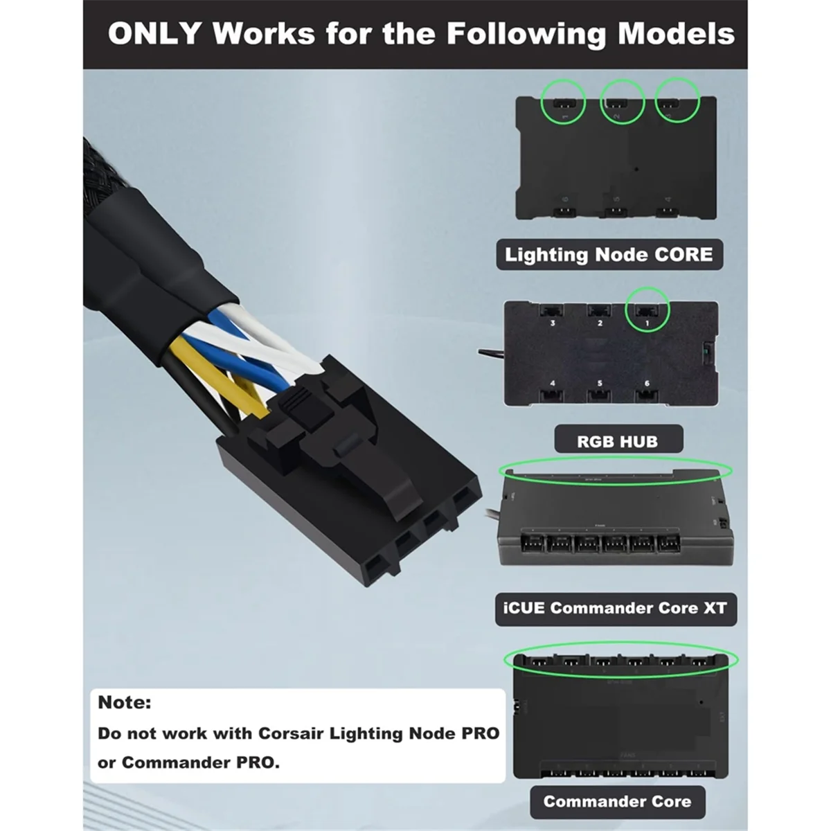 Cable Light Node Core Corsair Ll120 Rgb Lighting Node Core To