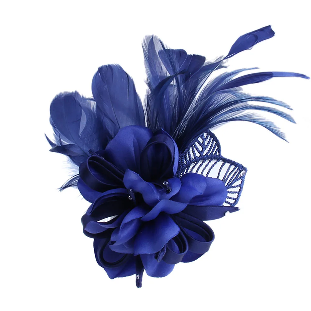 New Women Men Brooch Pin For Cocktail Hat Wedding Tea Party Performances Hair Clip Accessories Headwear Best Gift