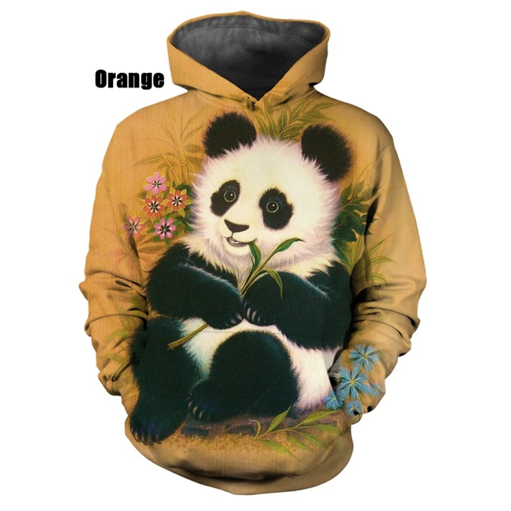 

Panda Casual Long Sleeved Pullover Sweatshirts Men and Women Sports Sweatshirts Loose Tops 2XS-6XL