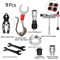 Comprehensive Bicycle Maintenance Tool Set (9 PCS Repair Tools)