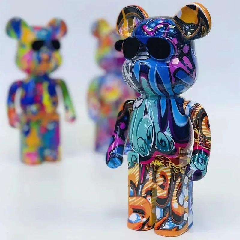 Graffiti Violent Bear Bluetooth Audio Home Decoration Card Small Audio Trend Teddy Bear Birthday Speaker Boy Gift