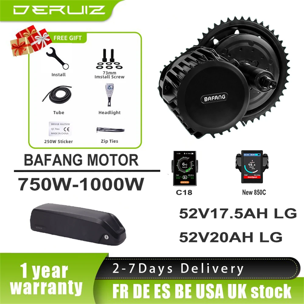 Bafang Electric Bike Mid Drive Motor Bbs02b Bbshd 750w 1000w Electric