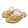 Women's Summer Fashion Baseball Sandals Flat Slippers Open Toe Casual Comfortable Ankle Flip Flops Roman Shoes Beach Travel Sand 1