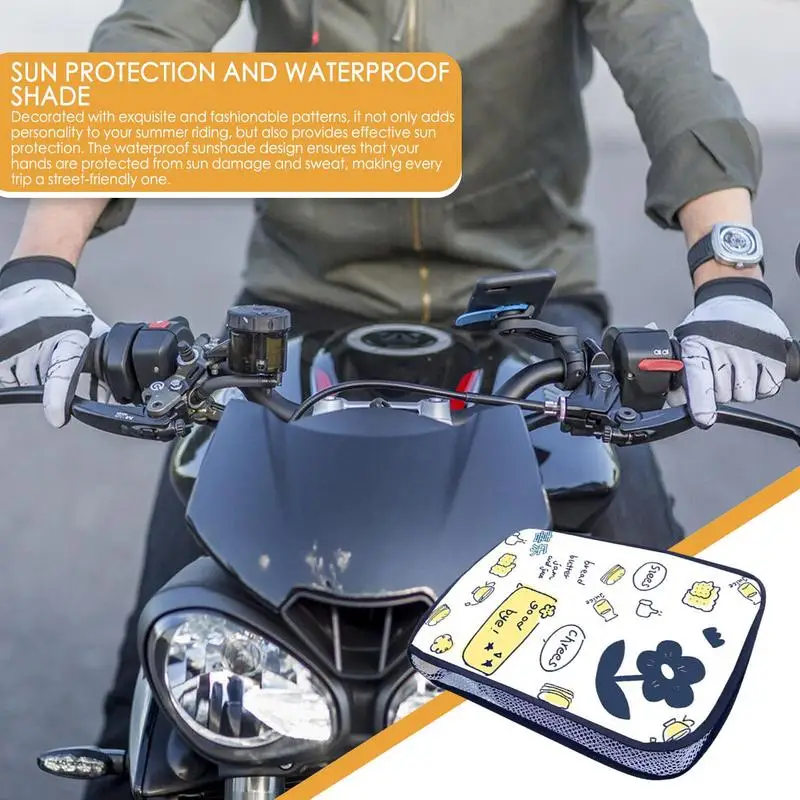 

Atv Handlebar Mitts 2pcs Waterproof Motorcycle Hand Gloves Motorcycle Handlebar Muffs Breathable Bicycle Handle Cover For