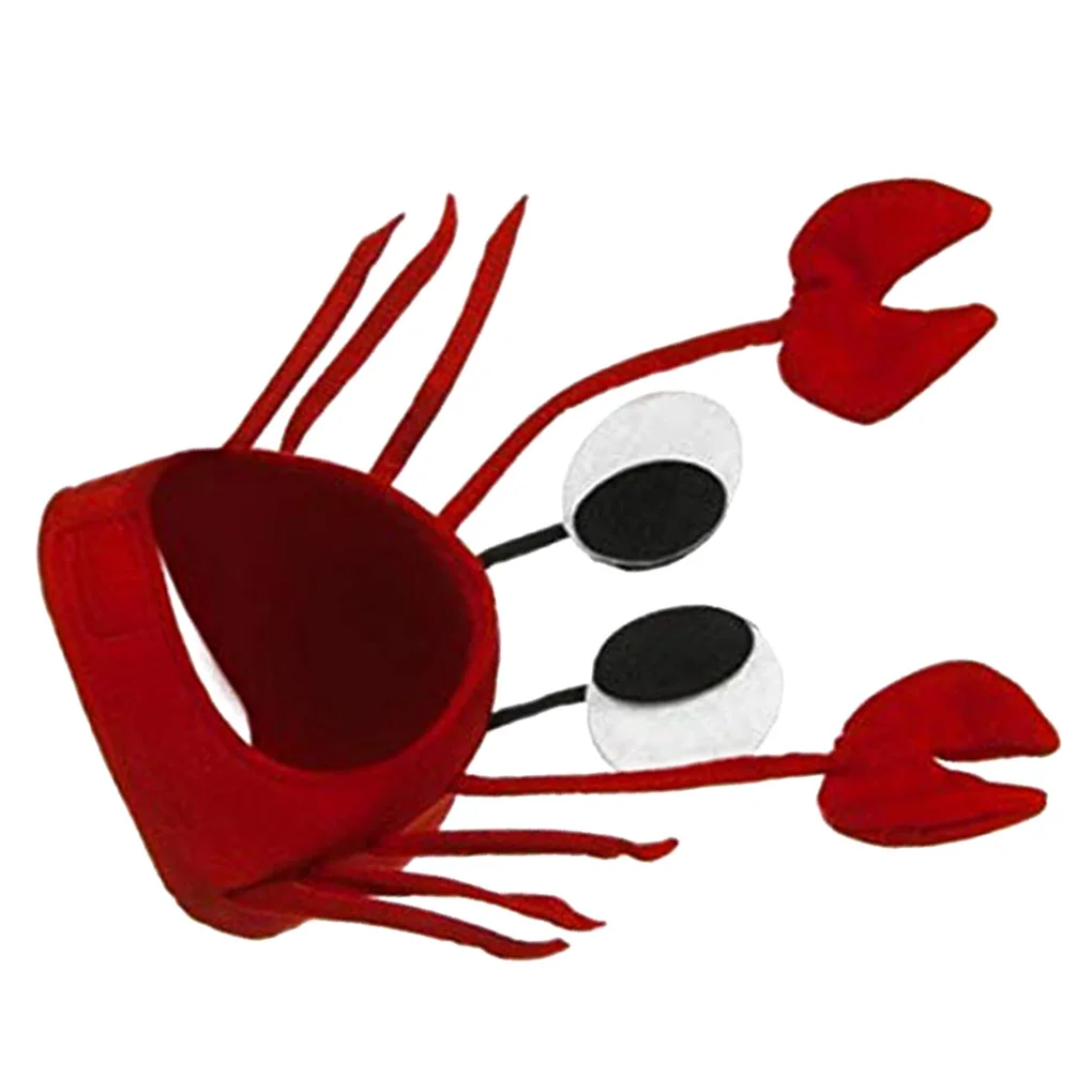 Costume Crab Hat Dressing Adorn Girls Boys Holiday Props Interesting Party Supplies Headwear Decor Christmas Gifts cosplay hat