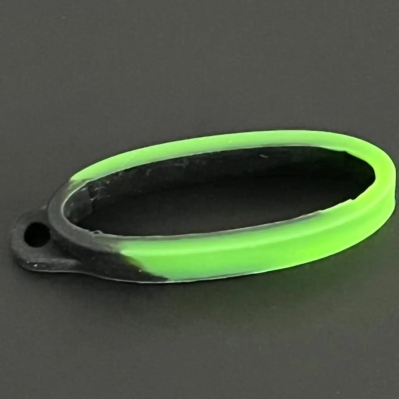 Silicone Ring Lanyard Band with Hanging Loop and Keychain Rubber Decoration