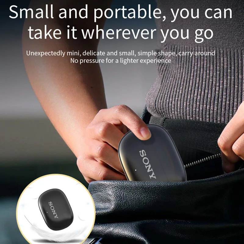 Sony True Wireless Bluetooth Earphones & Headphones In-ear Earplugs Waterproof Fitness Motion Music Hedset Flip Cover Earphone 4