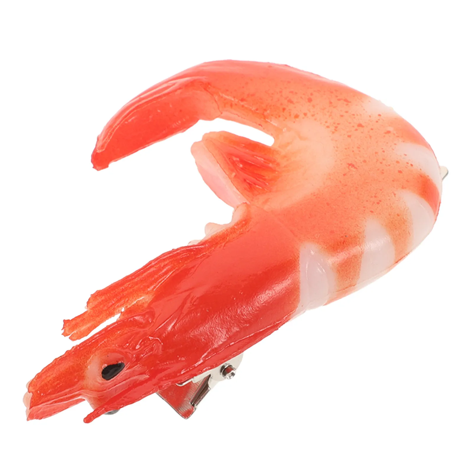 음식 모양 헤어 액세서리 새우 바레트 시뮬레이션 음식 헤어 클립 여성용 창의적이고 귀여운 참신한 헤어핀 가볍고 하루 종일 착용 가능