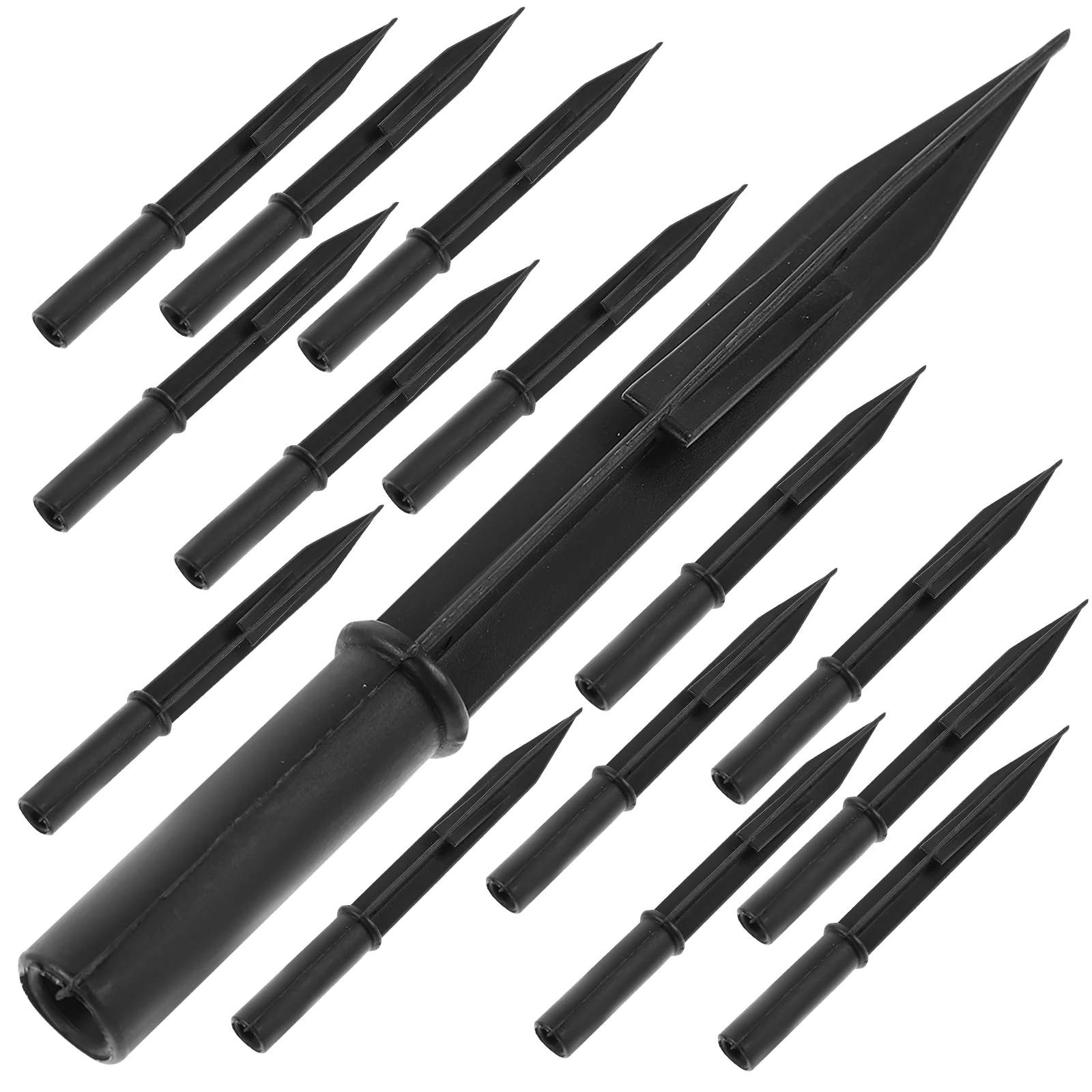 

20 Pcs Solar Lawn Light Lantern Outdoor Lamp Spike Replacement Parts Pole Plastic Stakes
