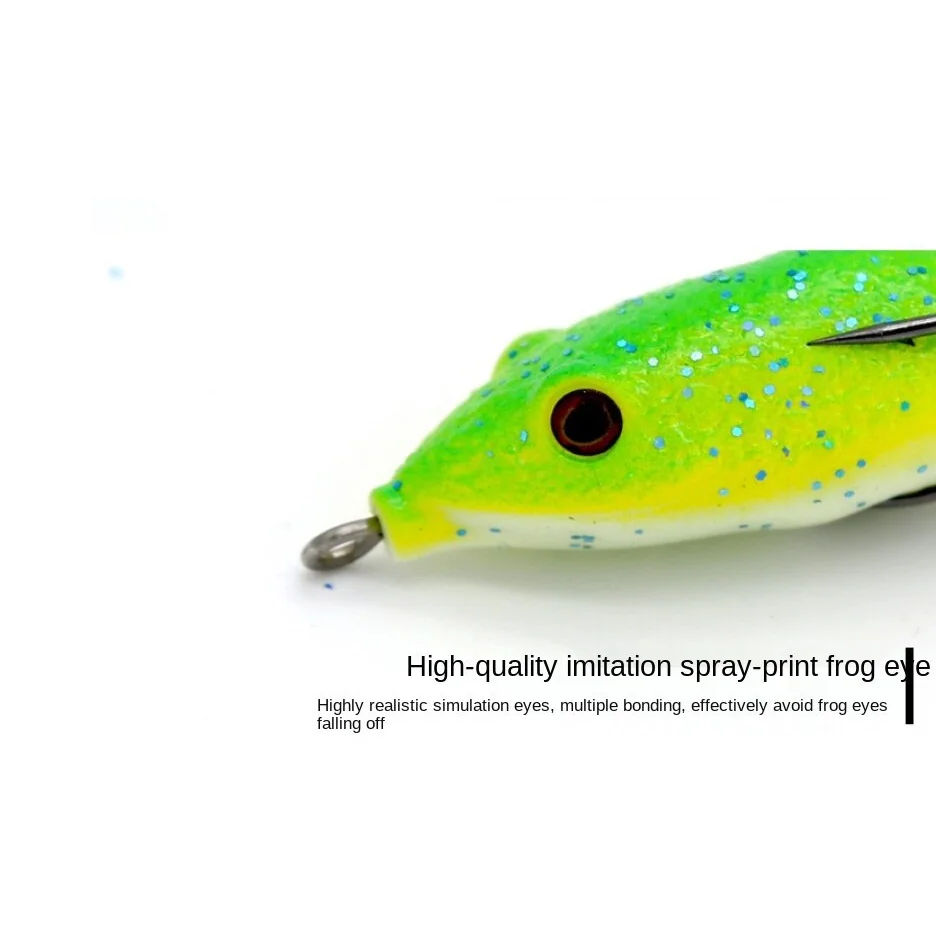 5.5cm/13g Fishing Frog Lure Soft Bait Lure Blood Trough Hook fishing lure