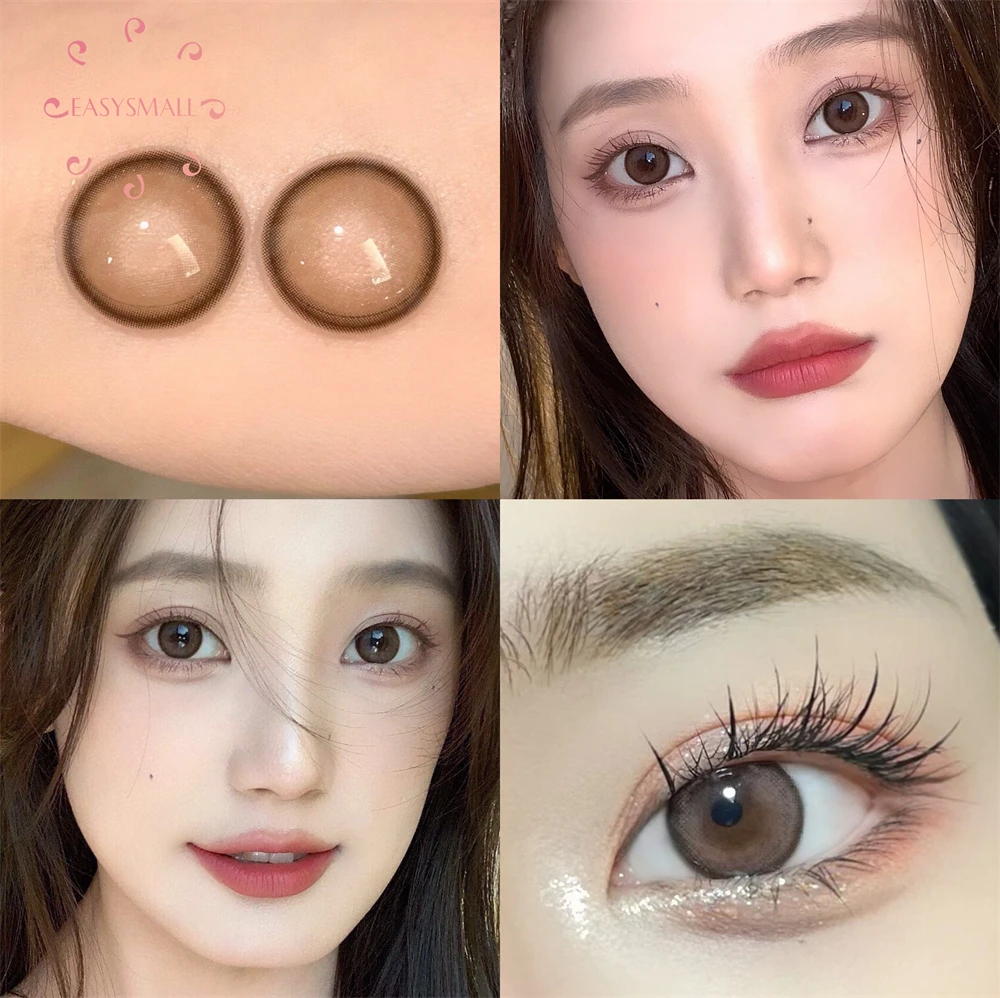 

Yogurt brown Natural Color Lens Eyes Yearly Color Contact Lenses For Eyes small Beauty pupil Contact Lens Eye Cosmetic