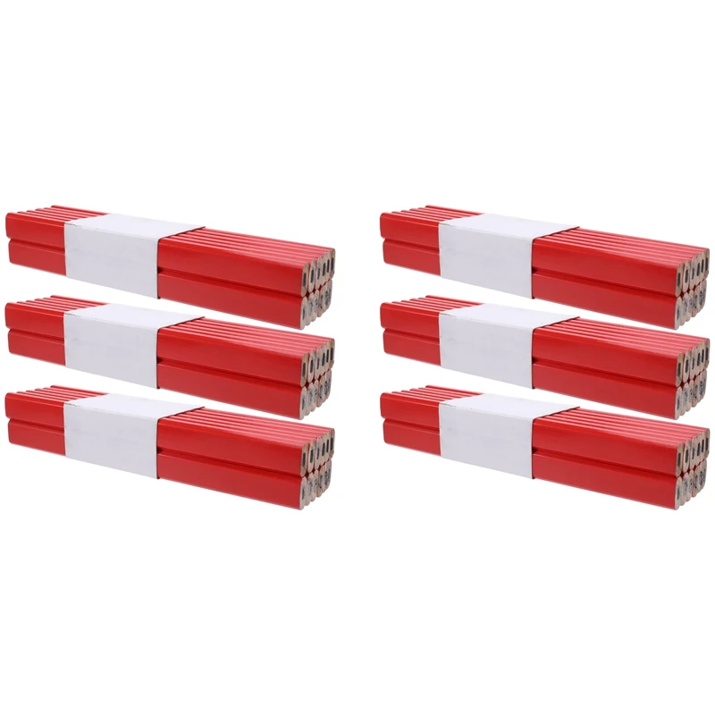 

AT35 72 шт. Φ 7 дюймов восьмиугольный красный твердый черный свинцовый плотничный карандаш деревообрабатывающий маркировочный инструмент