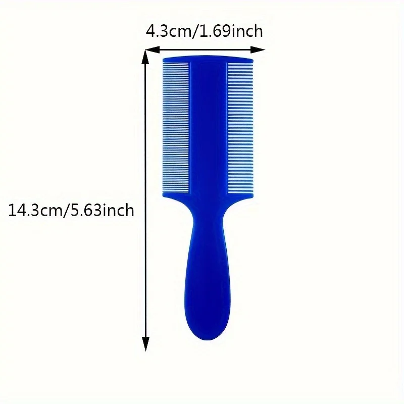 6pcs Scalp Massager Comb for Adults, Double-Sided Fine Teeth, ABS Plastic Handle, Plastic Bristle, Suitable for Normal Hair Type
