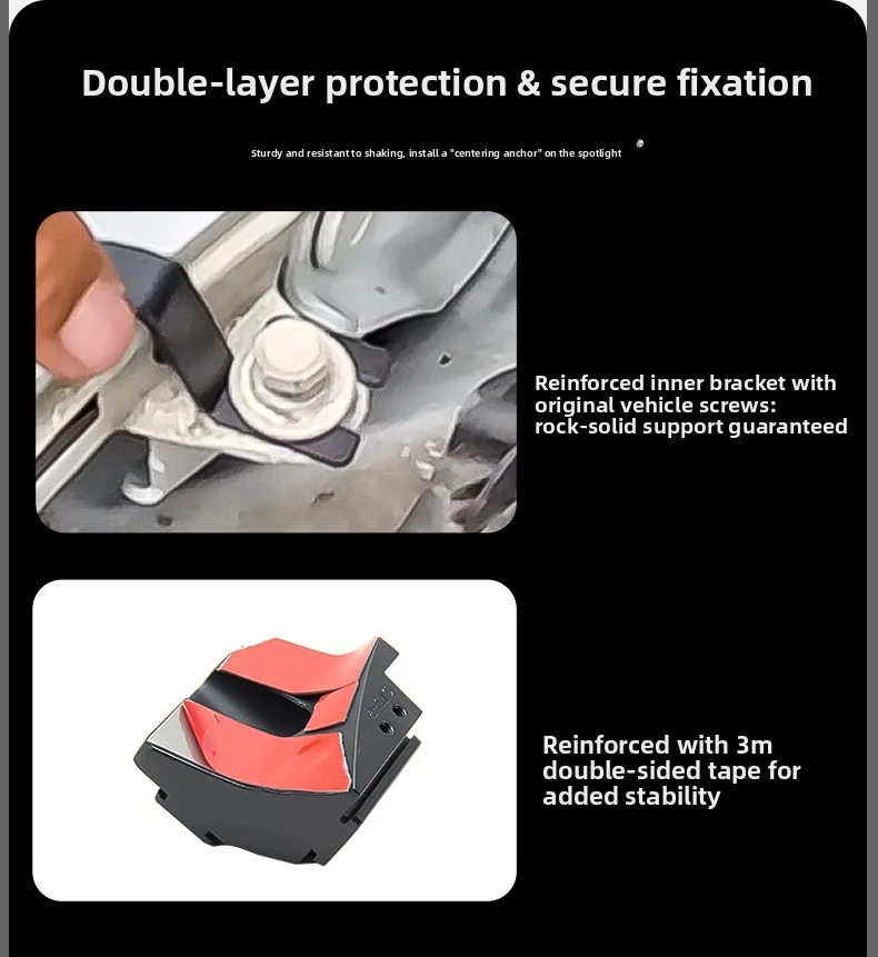 Car A Pillar Led Spotlight Bracket For Deepal G318 Front Engine Hood Quick Release Dual Guide Rail Expansion Stand Lamp Holder detail image 4