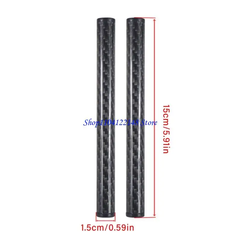 P9FA 2Pcs 15mm 탄소 섬유 튜브 막대 10cm 15cm 25cm 30cm 40cm 직경 15mm 막대 레일