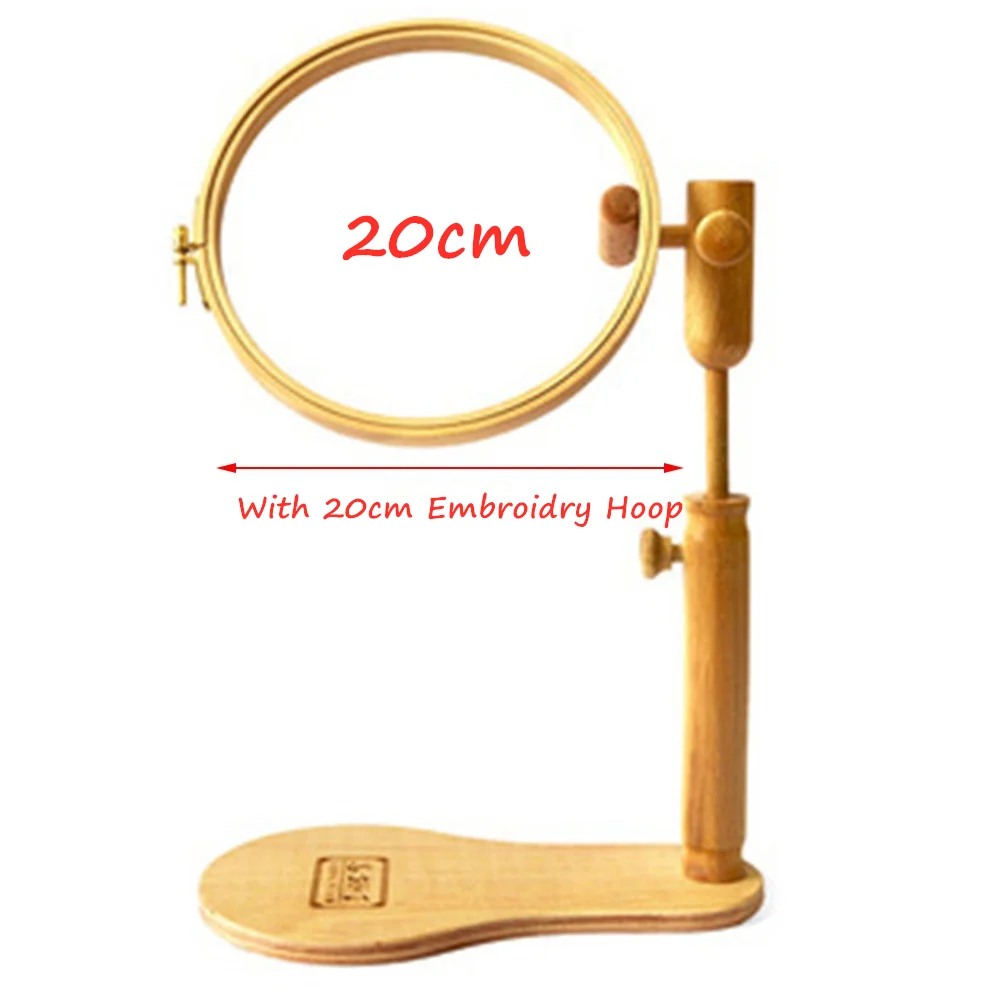 Wooden Embroidery Hoop 360 Degree Rotation Adjustable Desktop Stand Cross  Stitch Rack Frames Rings Adults Mother Gifts Sewing - AliExpress