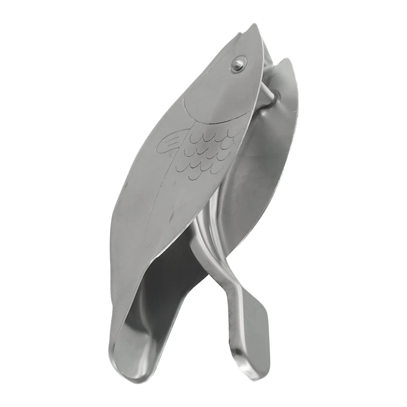 Description Picture 5 of item1Pc Stainless Steel Lemon Slice Squeezer Fish Shaped Hand Juicer Citrus Lime Orange Fruit Press Manual Juice Crusher