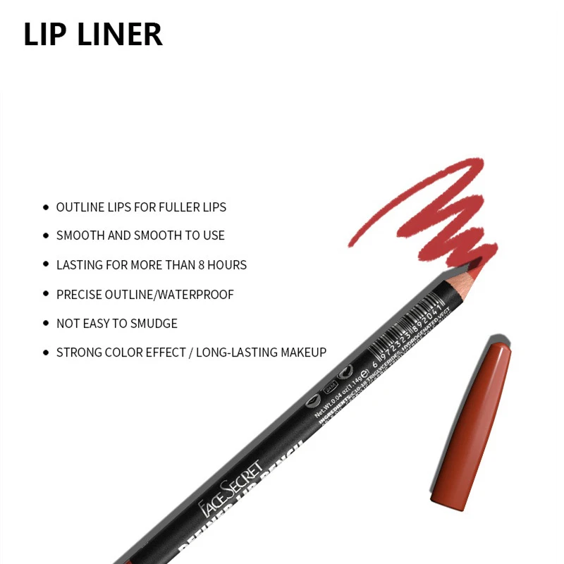 Nude Matte Lipstick Pencil multifunctional 14 Color Long-lasting Waterproof Lip Pencil High Pigmented Lip Liner Makeup Tool lip liner lip liner pencil lipliner pencil lipstick pencil