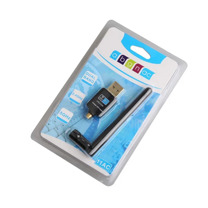 라즈베리 파이 USB WIFI 5G 2dbi AC600M 듀얼 밴드 2.4G/5.8G 무선 WIFI 모듈 안테나 RTL8811CU