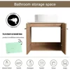24" Floating Bathroom Vanity with Sink,24 Inch Single Sink Wall Mounted Bathroom Vanity,2 Doors and White Ceramic Basin Sink Top 4