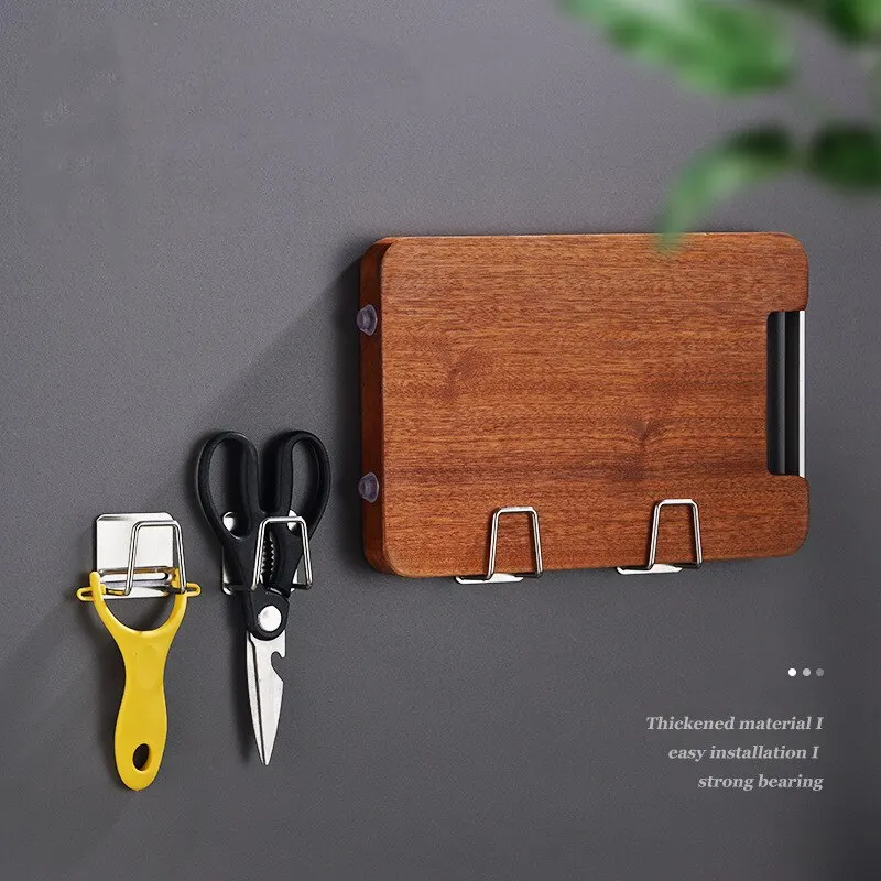 Stainless Steel Sink Sponge Holder - Inner Wall Mounted Drying Rack for Scrubber & Steel Wool, Hidden Drainage Organizer