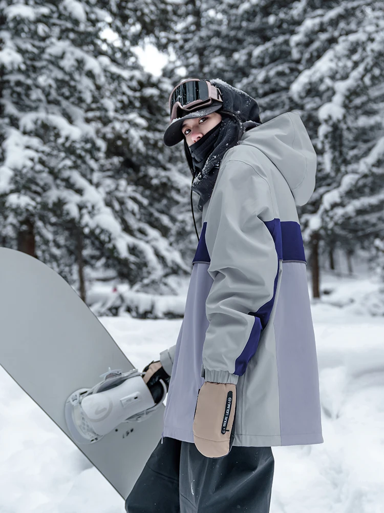 Nan'en Ski Suit Women's and Men's Snowboard New Ski Jacket Top Splicing American Waterproof Suit Snow