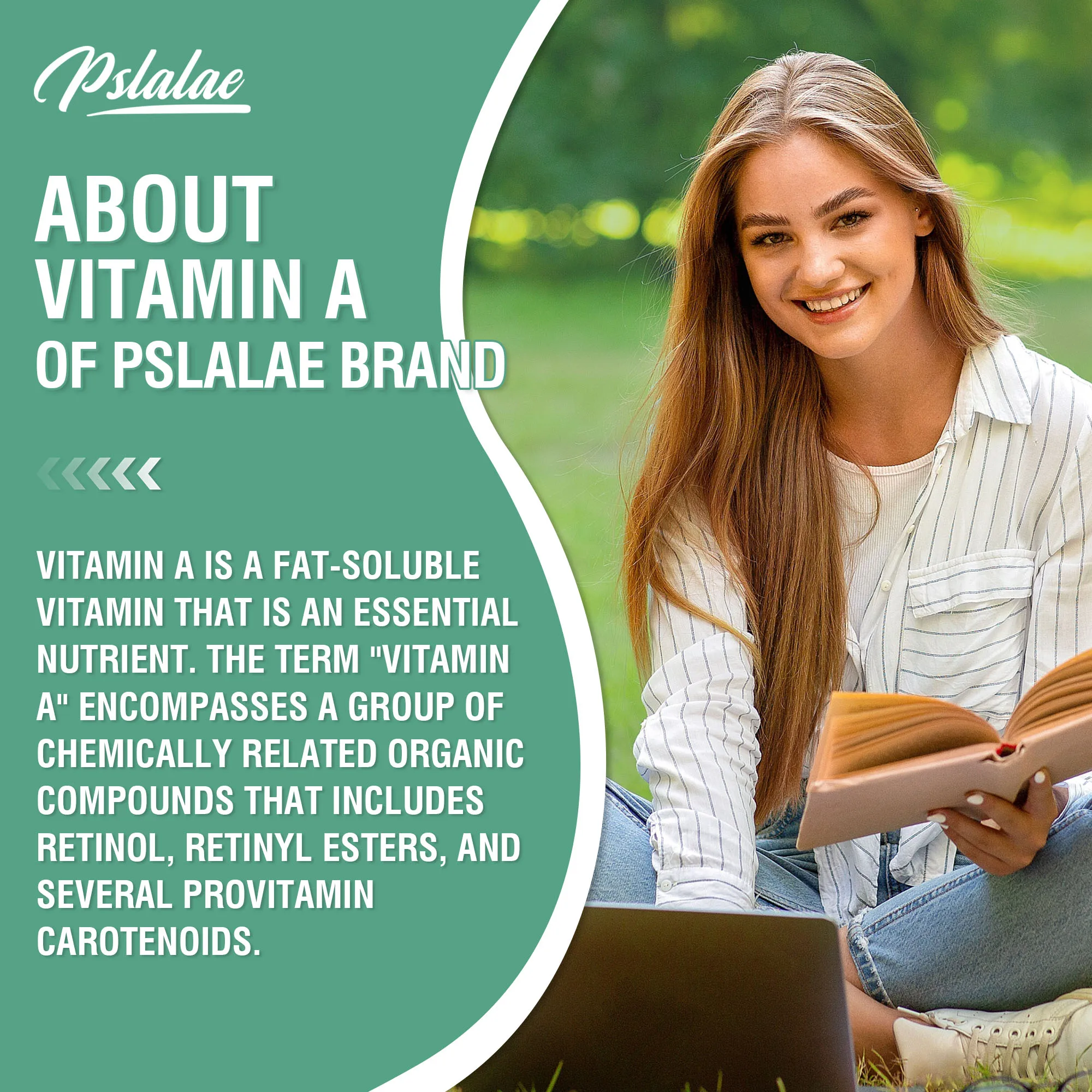 Vitamin A - Brightens Skin, Antioxidant Activity Supplement,Supports Vision and Cell Health, Boosts Immunity - 120 Capsules - Image 3