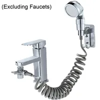 Handheld Faucet Diverter Valve Shower Head For Home Bathroom Kitchen Faucet Adapter Set Adjustable Diverter Valve Faucet 2