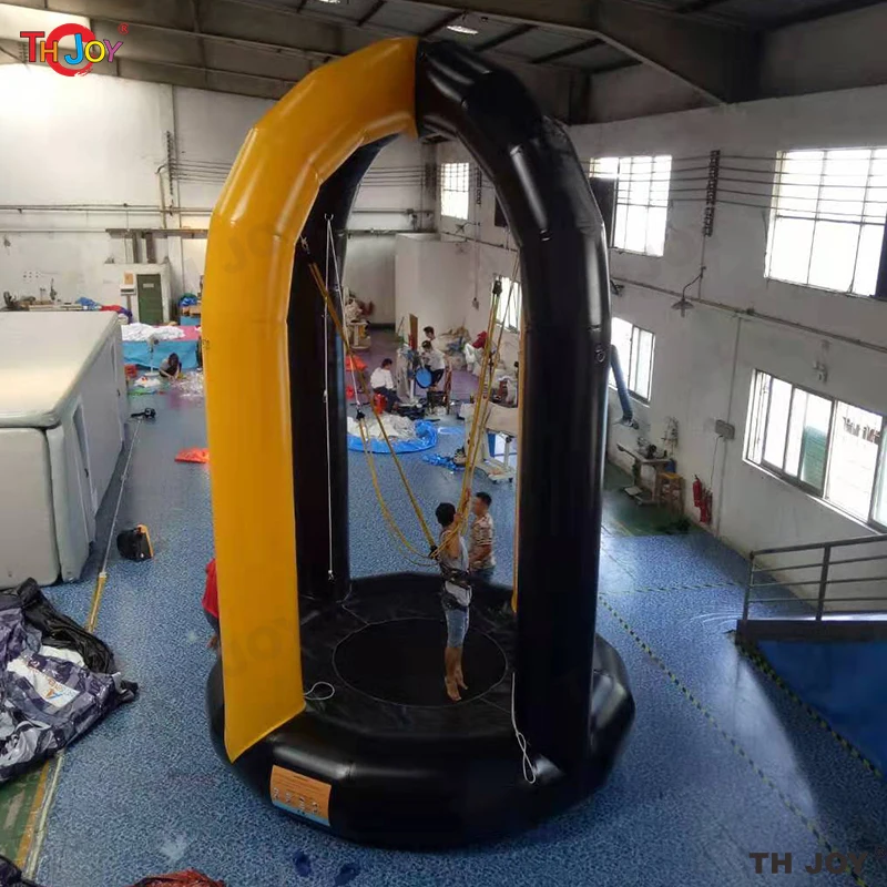 5M Tall Inflatable Bungee Jump Game Airtight Inflatable Bounce Jumping Trampoline For Kids N Adults 2