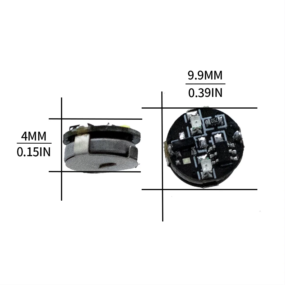 1pc Dia 0.99cm Magnetic Control Double Lamp Led Lamp DIY Model Making Magnetic Induction Effect Without Battery 2