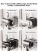 Bathroom Hair Dryer Storage Rack Glacier Patterned Wall Mounted Non Perforated Storage Tube Multifunctional Storage 5