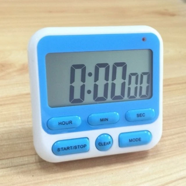 Digitalen Bildschirm Küche Timer Große Display Digital Timer Platz Kochen  Count Up Countdown Wecker Schlaf Stoppuhr Uhr - AliExpress