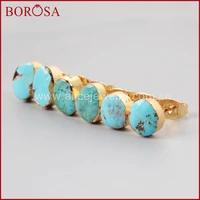 Freeform 18k Gold Plated Natural Turquoise Stud Earrings for Women Natural Stone Energy Healing Earrings for Women Gift for Her 1