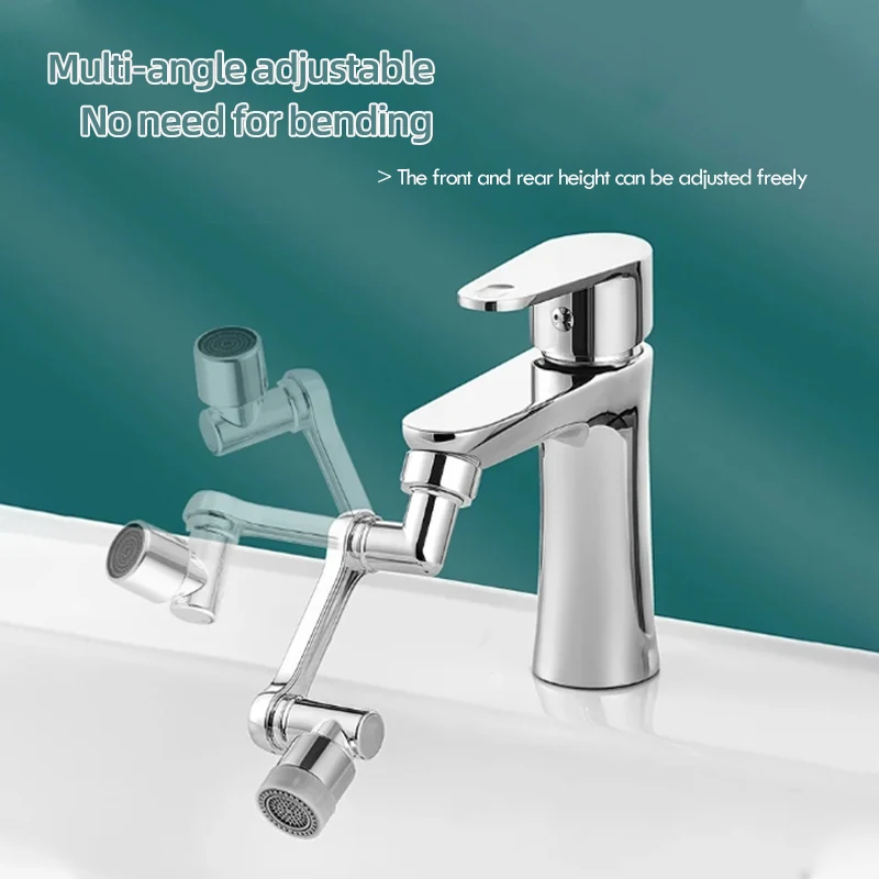 Faucet Aerator ABS Universal Rotation Extender Splash Filter Kitchen Washbasin Faucets Bubbler Nozzle Two Modes for Water Outlet