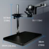 4K 48MP USB HDMI Digital Video Electronic Microscope Camera 130X 150X 180X Zoom C Mount Lens LED Light Lab Phone Repair Tools 6