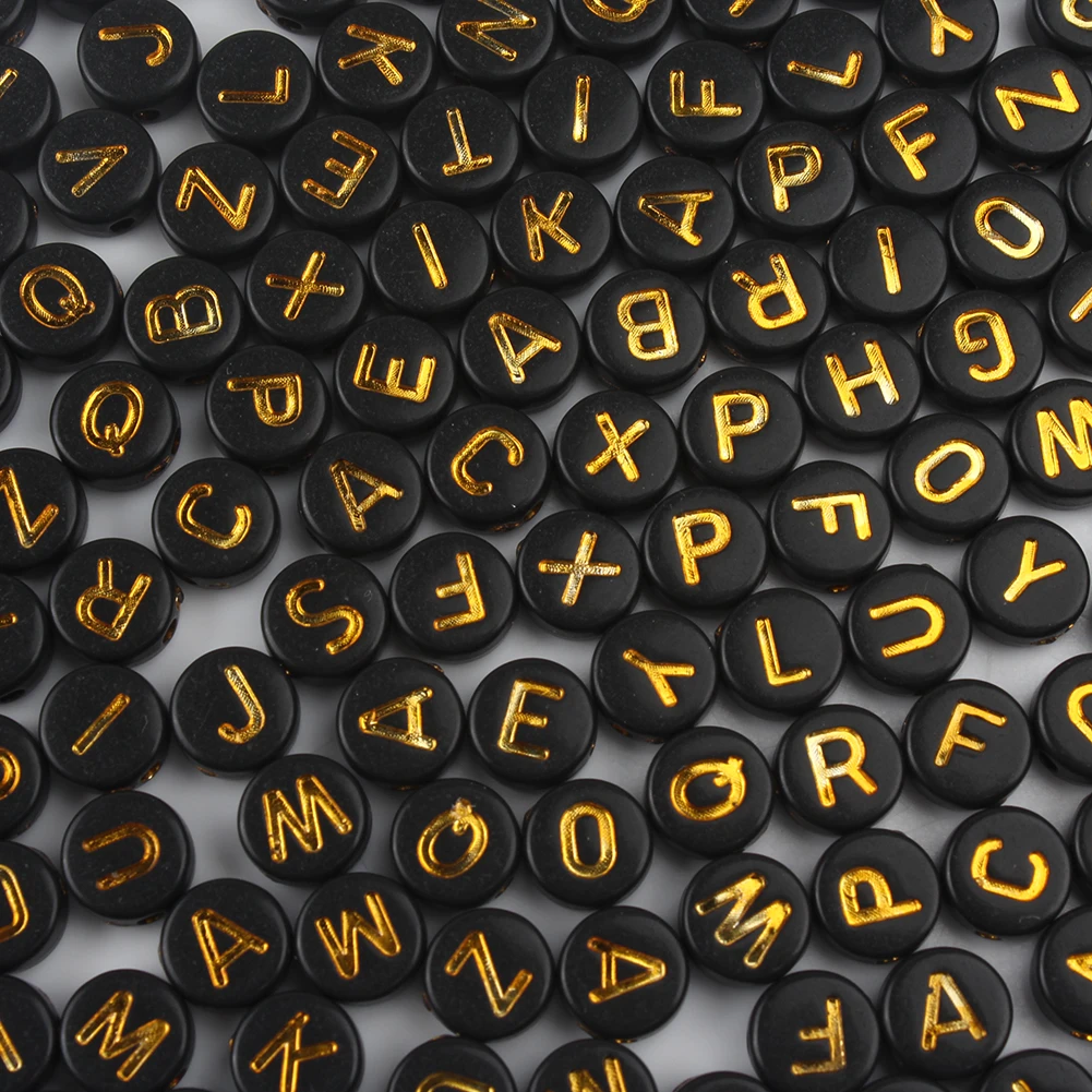 300 Perline Acriliche Con Lettere Dell'Alfabeto | Colorate 4x7mm Per Creare Gioielli E Braccialetti Fai Da Te