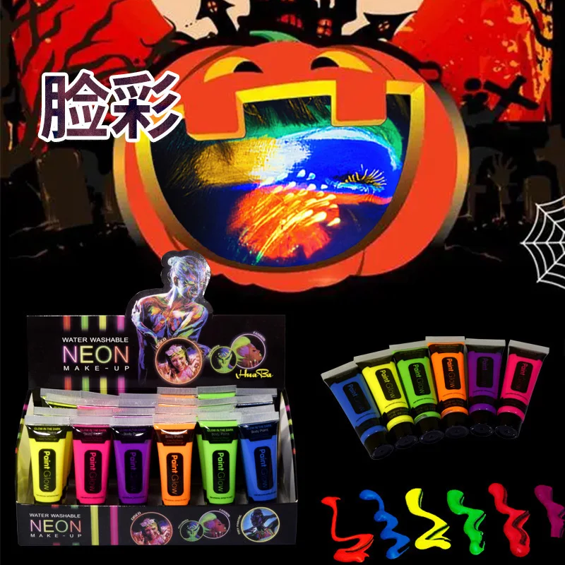 10/14.2/25ml Multiple Color Boby Paint Face Painting Art Palette Glitter Neon Makeup Party Tools Festival Halloween Cosplay Safe Skin And Face Paint