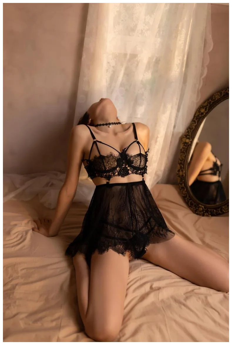 Erotic lingerie underwear set thong lace underwear sexy