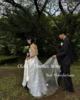 OLOEY 2025 New Ivory Wedding Dress Korea Photoshoot Off Shoulder Tulle Bridal Gown 3d Flowers Custom Made Plus Size Floor Length 3