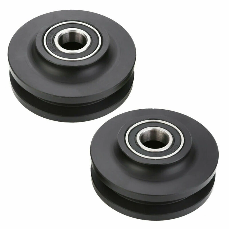 

Black Cabinet Pulley Closet Hardware Wheel 2pcs Barn Door Furniture Grinding Parts Replacement Roller Spraying