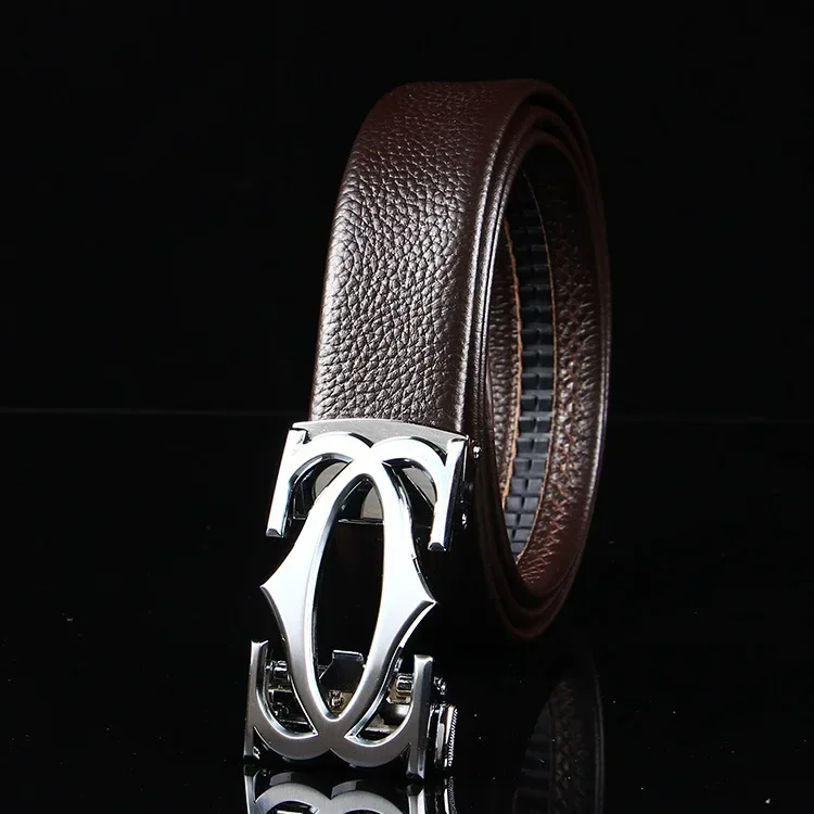 

Wide New Style Korean Version Fashion All-match Men's Leather Belt Business Automatic Checkoff Full-Grain Leather Waistband 2024