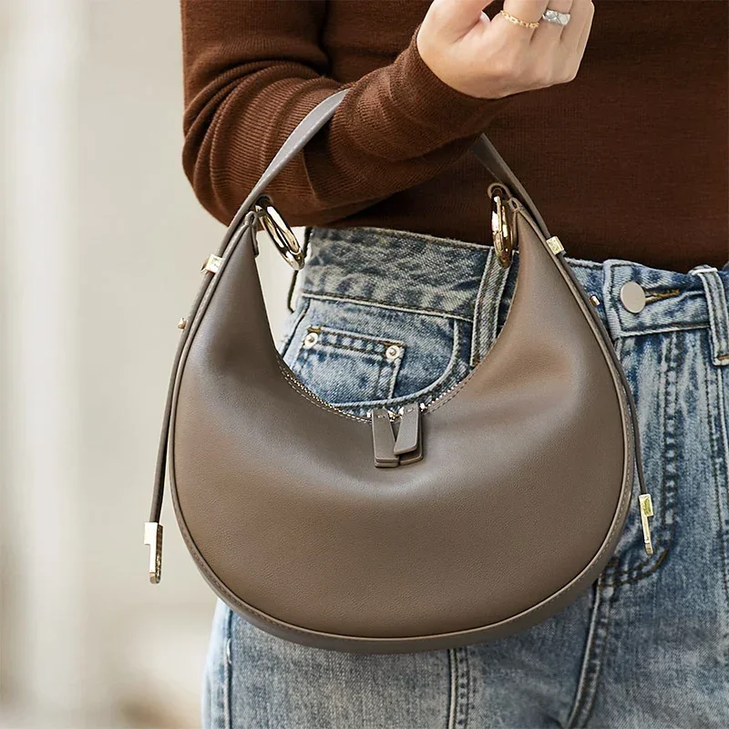 

Girls Ladies Moon Full Genuine Luxury Limited Bag School #SC1005 Bags Leather Handbag -ZOOLER Crossbody Women Cow Half Fashion