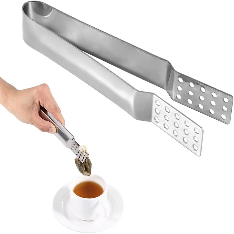New Alloy Steel Tea Bag Clip Teabag Squeezer Holder Heat Resistant Food Tong Squeezer Tea Bag Clamp High Quality Supplies