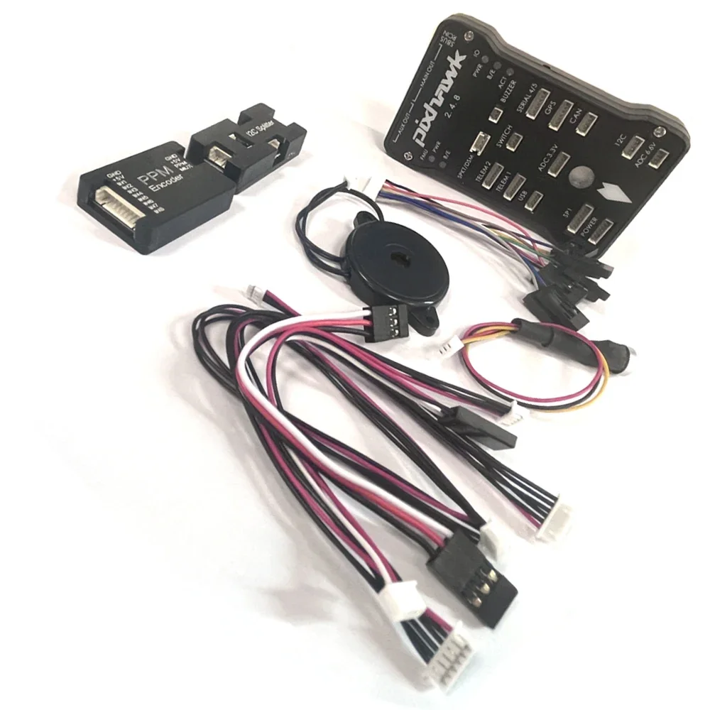 Pixhawk Px4 2.4.8 Pix Flight Controller 32 Bit + Interruttore Di Sicurezza + Buzzer 4G Sd + I2C Splitter Espandi Modulo + Cavo Usb