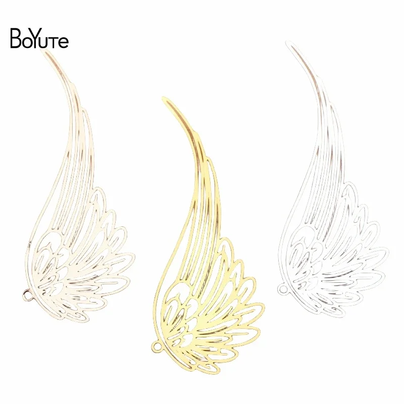 

BoYuTe Custom Made (10 Pieces/Lot) 30*78MM Metal Brass Filigree Butterfly Plate DIY Jewelry Accessories Handmade Materials