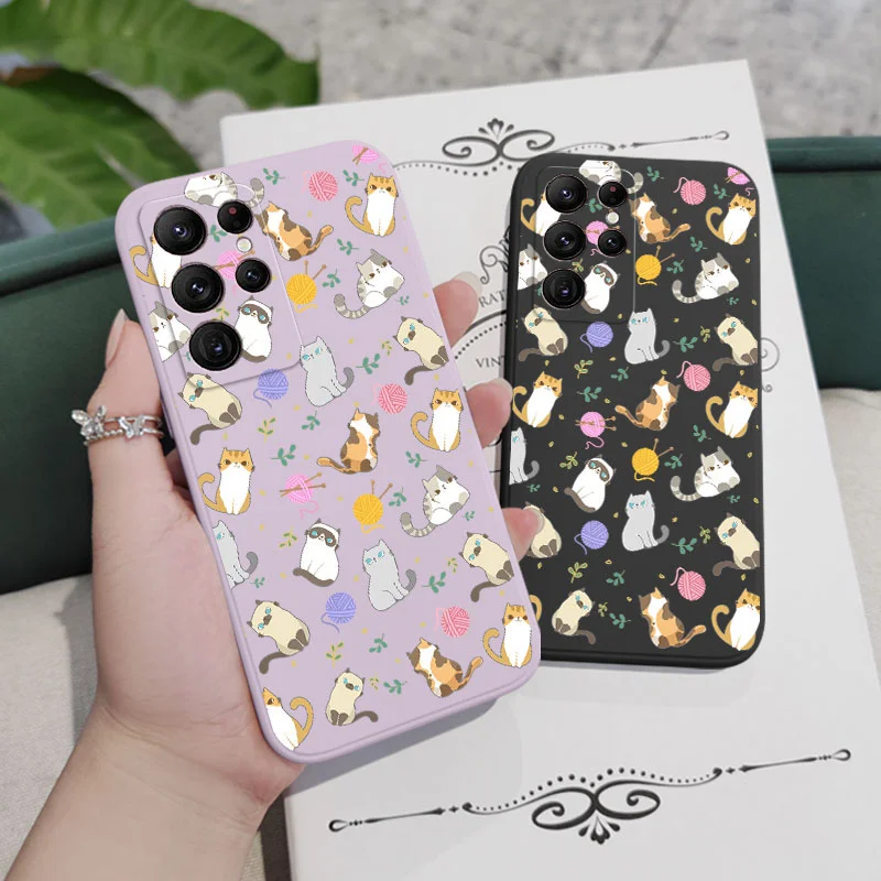 Premium Silicone Cat Design Phone Case - Sleek & Protective Cover