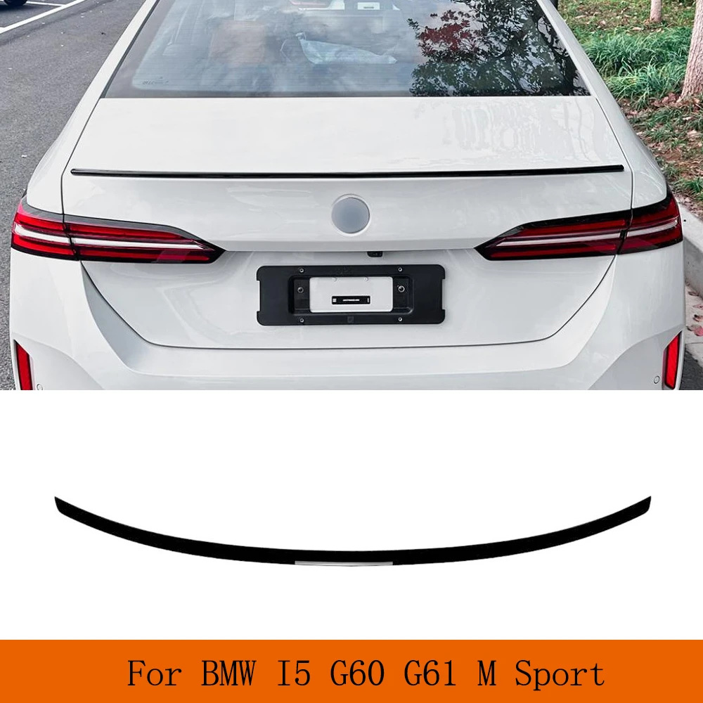 자동차 리어 트렁크 스포일러, BMW 5 시리즈 I5 G60 G61 M 스포츠 2024, ABS 광택 블랙 레이싱 스포일러 윙 립